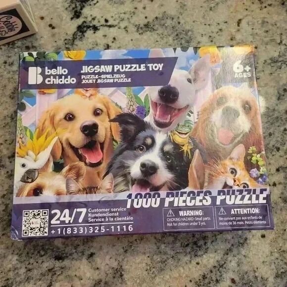 Bello Chiddo Happy Pets 1000 pc Jigsaw Puzzle - Picture 2 of 5